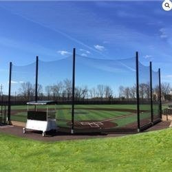 Alumagoal Backstop 21' x 65' 1.75" Mesh Replacement Net