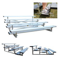 4 Row 15' Low Rise Bleacher