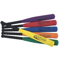 US Games Foam Bat - Color My Class (Set of 6)