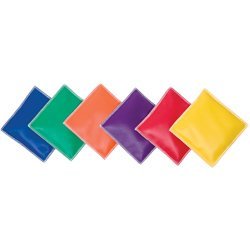 GameCraft Polyurethane Bean Bags - 5 in. - Color My Class (Dozen)