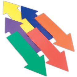 US Games Jumbo Arrows - Straight Arrows - Color My Class (Set of 6)