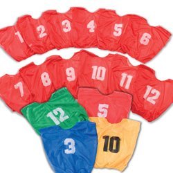 Youth Lightweight Numbered Scrimmage Vests (Dozen)