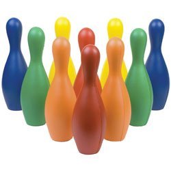Multi-Color Plastic Bowling Set (Pins Only)