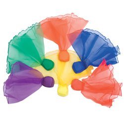 US Games Beanbag Scarves - Color My Class (Set of 6)