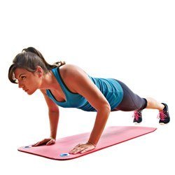 BSN SPORTS Hanging Workout Mat - 48"x20.5"x3/8" - Red