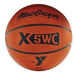 MacGregor®YMCA Rubber Basketball - Intermediate Size 28.5 in.