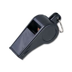 MacGregor®Economy Black Plastic Whistle (Dozen)
