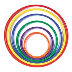 Flat Hoops - Color My Class (Dozen)