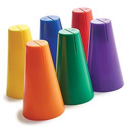 Cone Sign Holder - Color My Class (Set of 6)