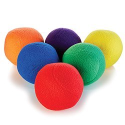 Cush Fleece Balls - 4 in. - Color My Class (Set of 6) 1 Cush Fleece Balls - 4 in. - Color My Class (Set of 6)