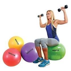 Reactor by Champion Barbell Anti-Burst Fitness Ball (65 cm Yellow) 1 Reactor by Champion Barbell Anti-Burst Fitness Ball (65 cm Yellow)