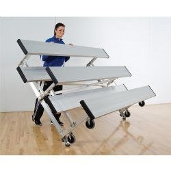 4 Row 15' Tip n'Roll Bleachers (colored)