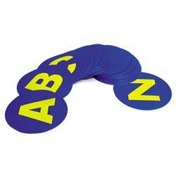 Alphabet 9 in. Poly Spots (Set of 26)