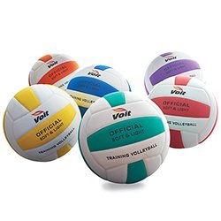 Voit Soft Training Indoor Volleyballs - Regulation Size - Color My Class (Set of 6)