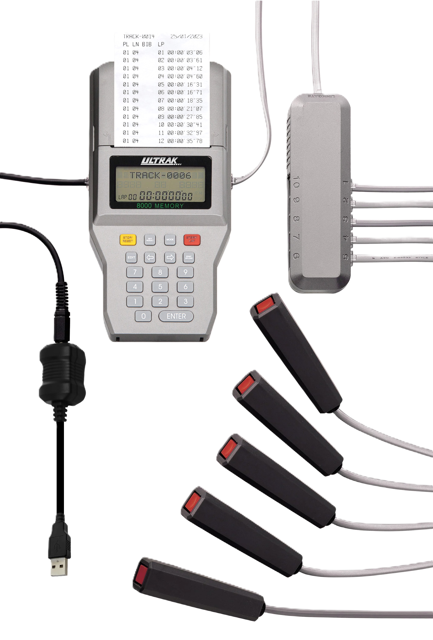 Ultrak L20 Multi-Lane Timer, Eight Button Set 1 Ultrak L20 Multi-Lane Timer, Eight Button Set