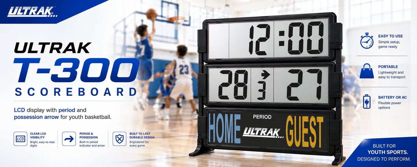 Ultrak T-300 Scoreboard 3 Ultrak T-300 Scoreboard