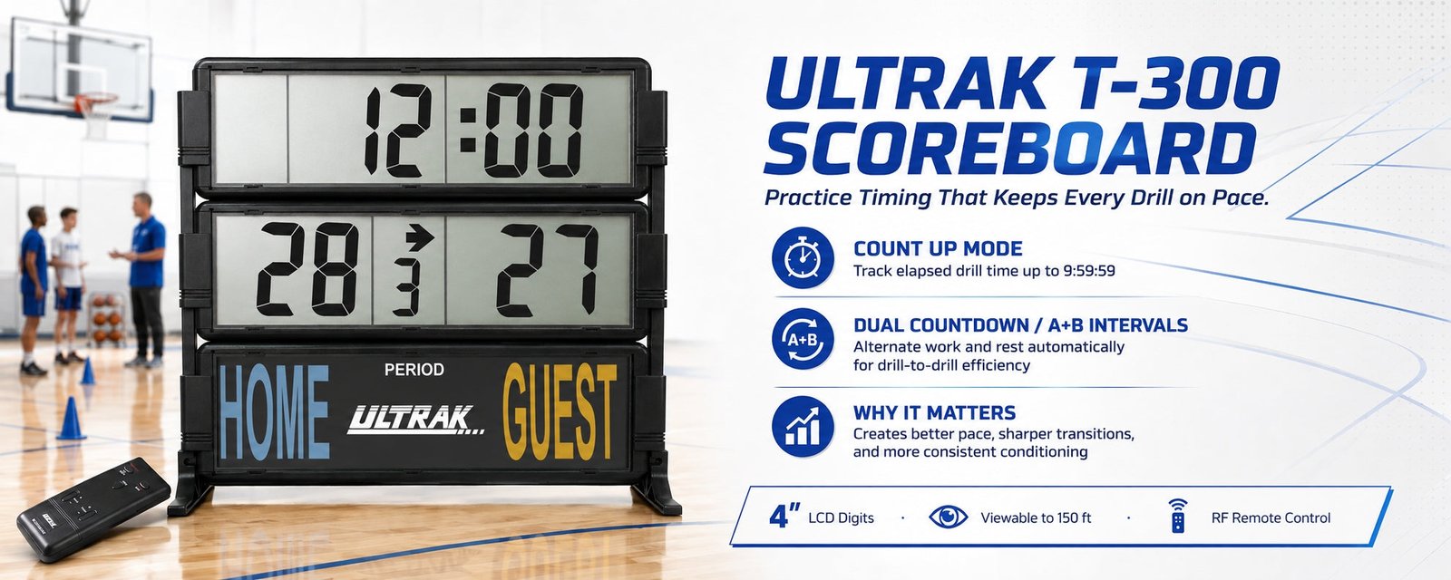 Ultrak T-300 Scoreboard 4 Ultrak T-300 Scoreboard