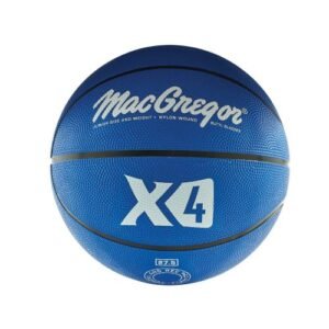 MacGregor rubber indoor/outdoor basketball, junior size 27.5 in., blue
