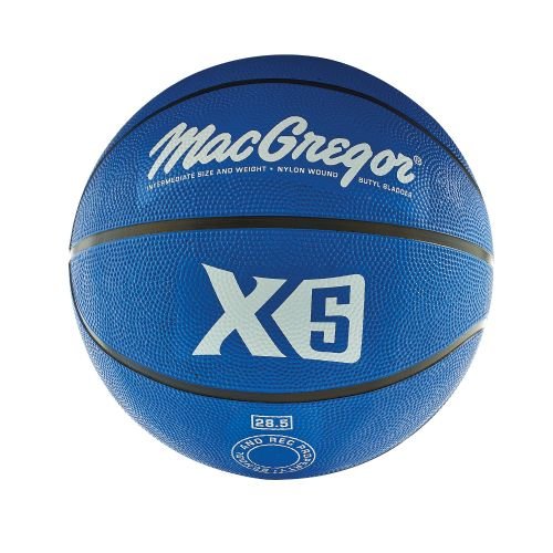 MacGregor®Basketball - Intermediate Size 28.5 in. 1 MacGregor basketball, intermediate size 28.5 in., blue