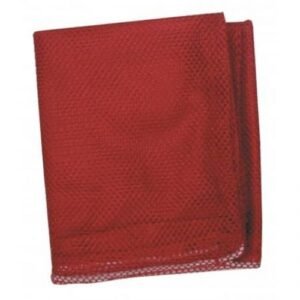 Heavy-duty mesh equipment bag, 36 x 32 in., red