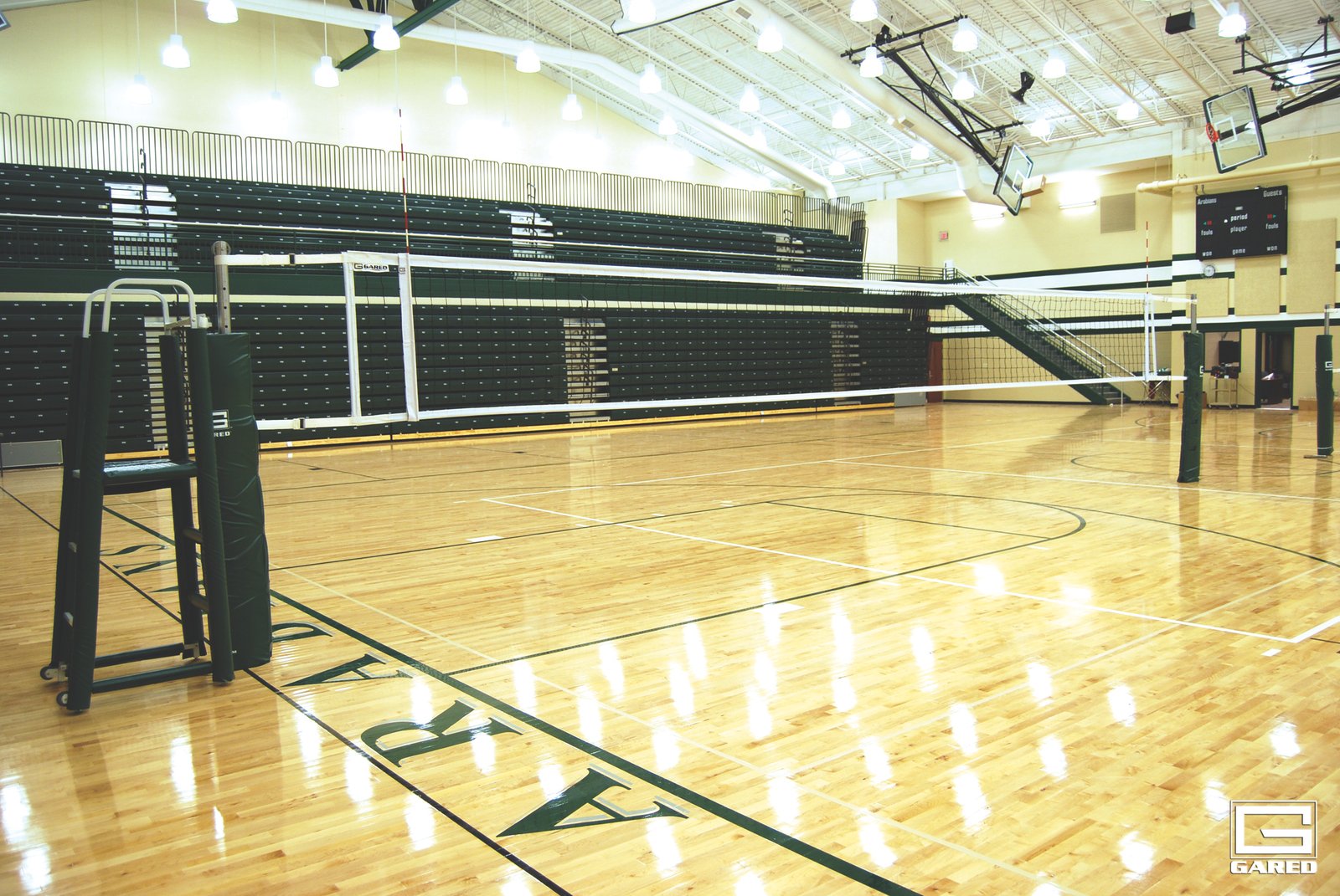 Gared OmniSteel Collegiate Telescopic Volleyball System 1 Gared OmniSteel Collegiate Telescopic Volleyball System