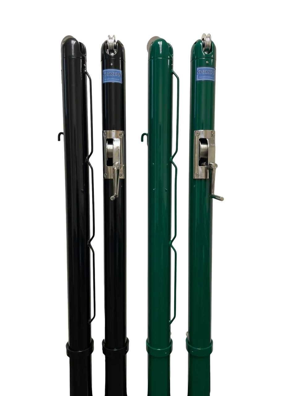 Spartan Titan Pro 2-7/8" Round Pickleball Net Posts with Internal Winder 4 Spartan Titan Pro 2-7/8" Round Pickleball Net Posts with Internal Winder - Image 4