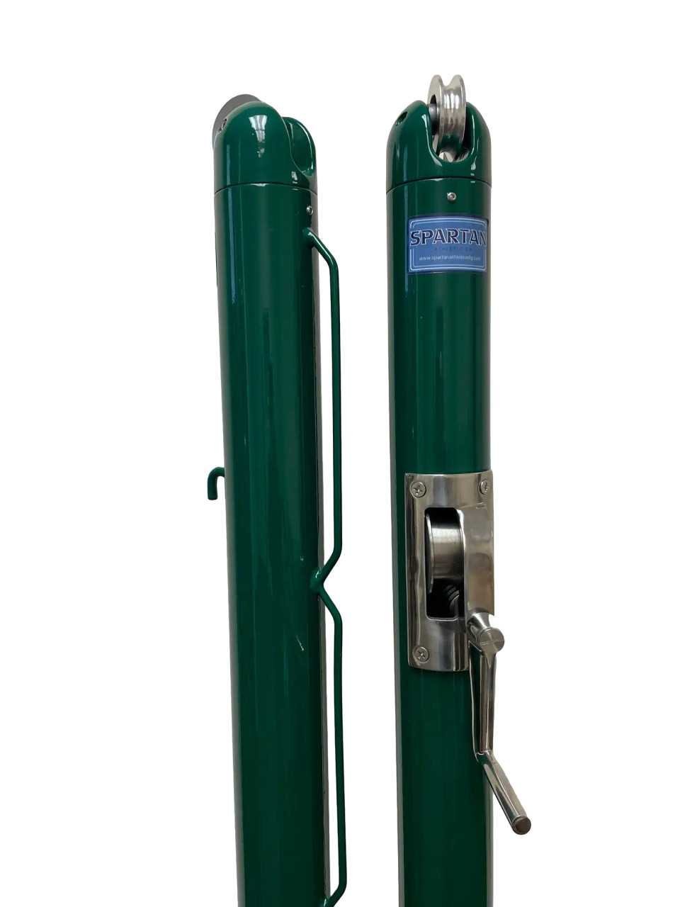 Spartan Legacy 2-7/8" Round Pickleball Net Posts with Internal Winder 2 Spartan Legacy 2-7/8" Round Pickleball Net Posts with Internal Winder - Image 2