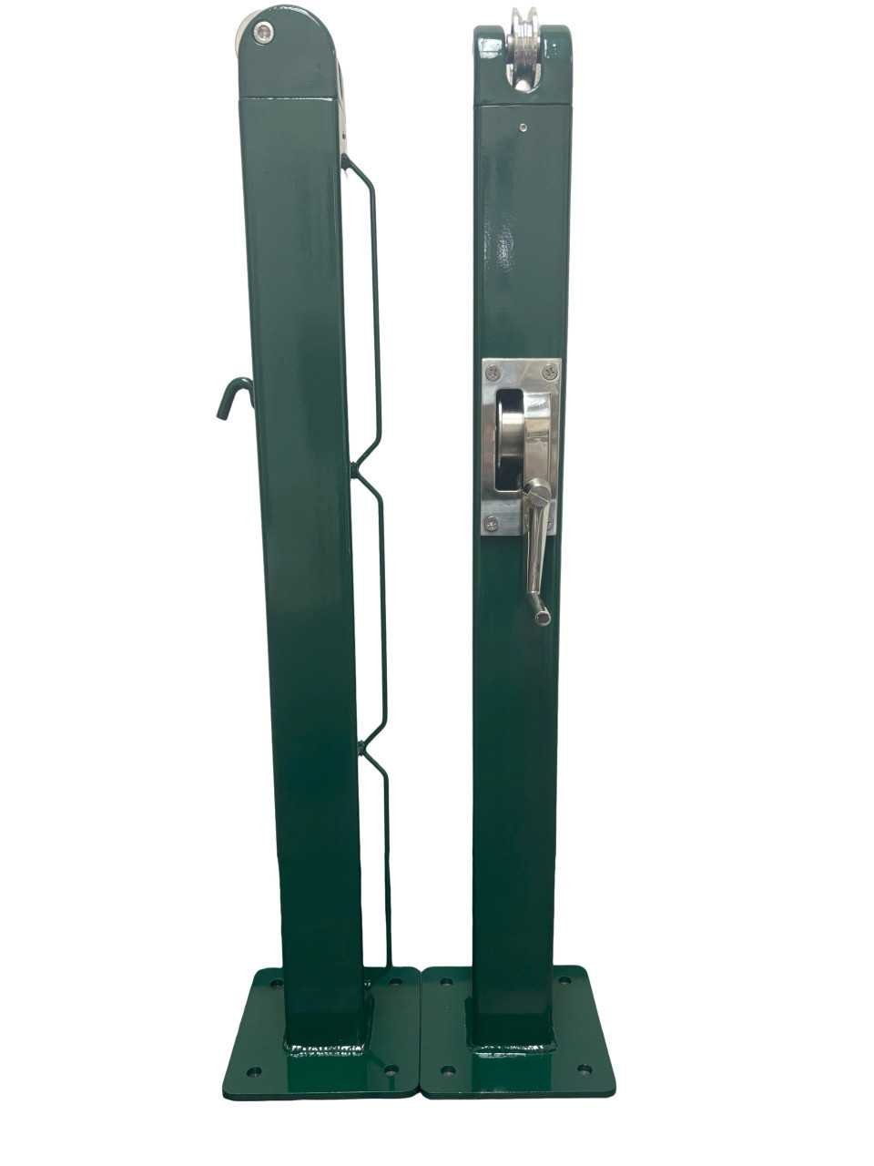 Spartan Titan Pro 3" Square Surface Mount Pickleball Net Posts 2 Spartan Titan Pro 3" Square Surface Mount Pickleball Net Posts - Image 2