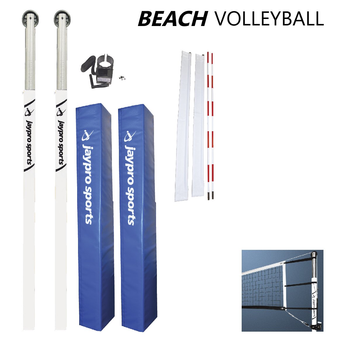 JayPro Beach Volleyball System 1 JayPro Beach Volleyball System