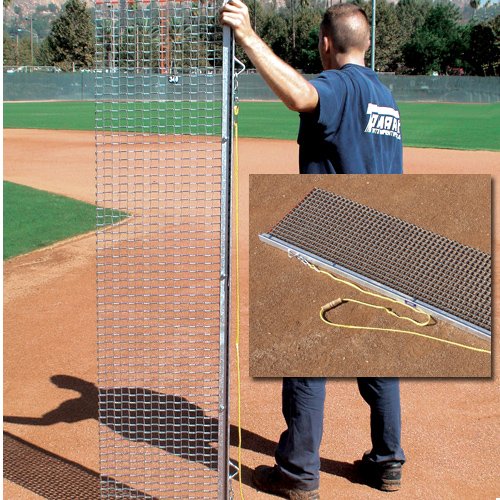 Rigid drag mat for leveling and finishing baseball and softball infield surfaces