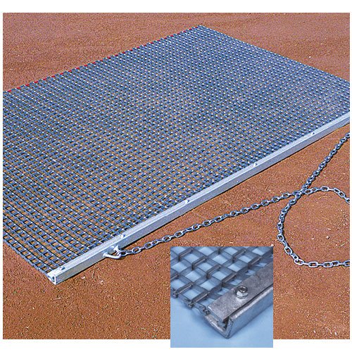 Heavy duty drag mat 6 foot 6 inch by 4 foot for baseball infield finishing and grooming