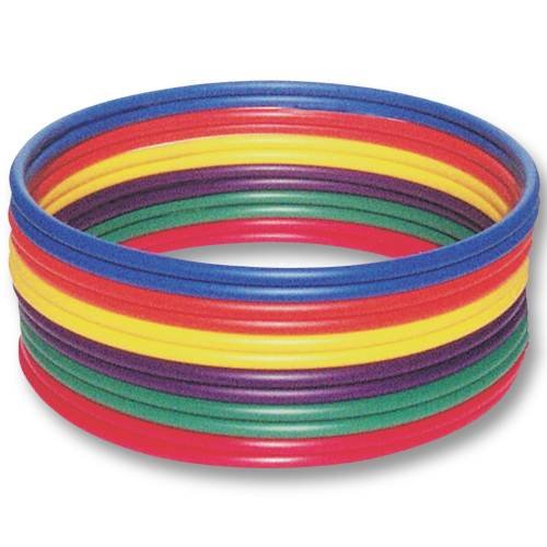 36-inch standard PE hoops for fitness circuits and movement activities