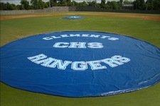 Weighted 20' Diameter Baseballl Mound/ Base Cover (18 oz)