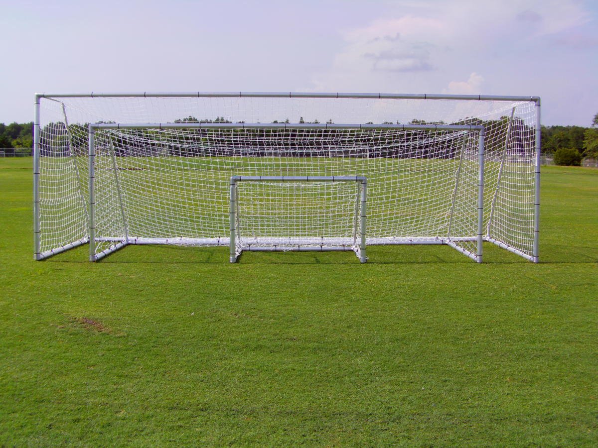 Pevo Soccer Goals - 4x6' Economy Series (pair) 1 Pevo 4x6 Economy Series soccer goals for youth fields