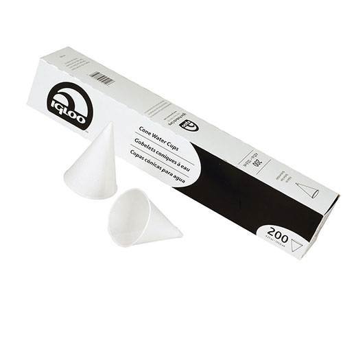 Igloo 4.25 oz cone paper cups 5000 per case for athletic sideline water coolers