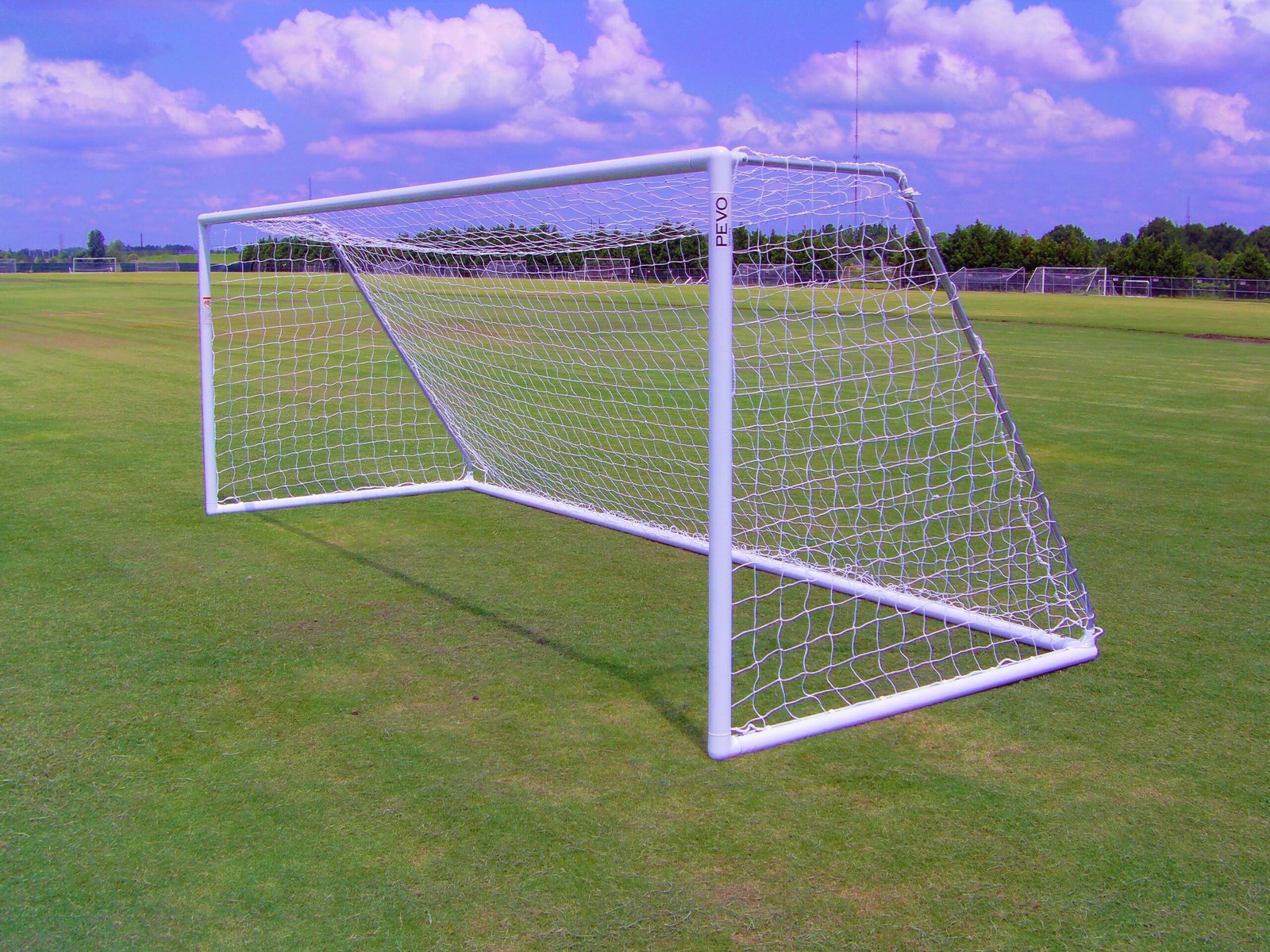 Pevo Soccer Goals - 6.5' x 18.5' Park Series (pair) 1 Pevo 6.5x18.5 Park Series soccer goals pair aluminum