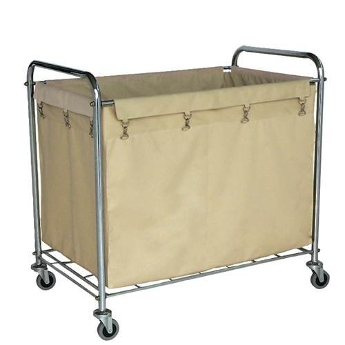 Large laundry cart for athletic team uniforms