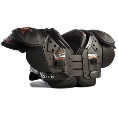 X3 Adult X7 skill position football shoulder pads with Compressed Hex Foam
