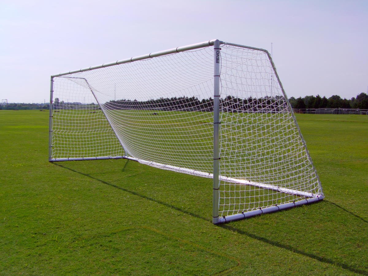 Pevo Soccer Goals - 8'x24' Economy Series (pair) 1 Pevo 8x24 Economy Series soccer goals pair
